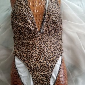 Leopard print swimsuit NWT